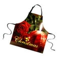 thumbnail image 1 of GUOOL Cotton Kitchen Cooking Apron for Women/Men Professional Christmas Theme Chef Apron for Cooking, Baking, Also Perfect Gift - Rose, 1 of 6