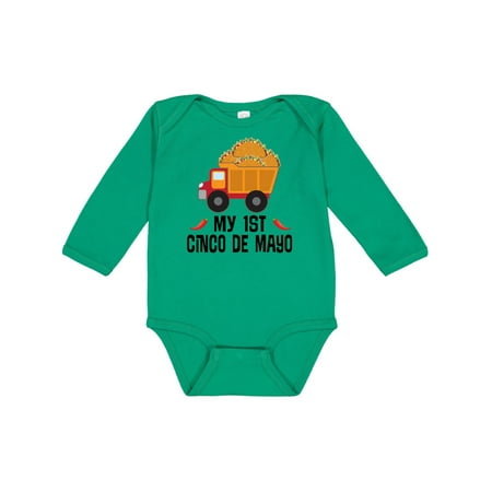

Inktastic First Cinco de Mayo Taco Gift Baby Boy or Baby Girl Long Sleeve Bodysuit