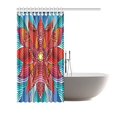 thumbnail image 2 of MKHERT Red Flower Shower Curtain Waterproof Bath Curtain Decor 66x72 inch, 2 of 2