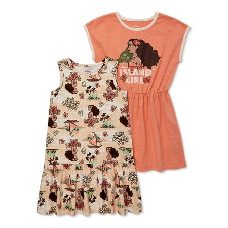 

Disney Moana Toddler Girls Dress 2-Pack Sizes 12 Months-5T