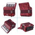thumbnail image 4 of Acordeón Acordeón de piano de 22 teclas y 8 bajos con correas ajustables Bolsa de concierto Instrumento musical para niños principiantes Abanopi Acordeón, 4 of 6