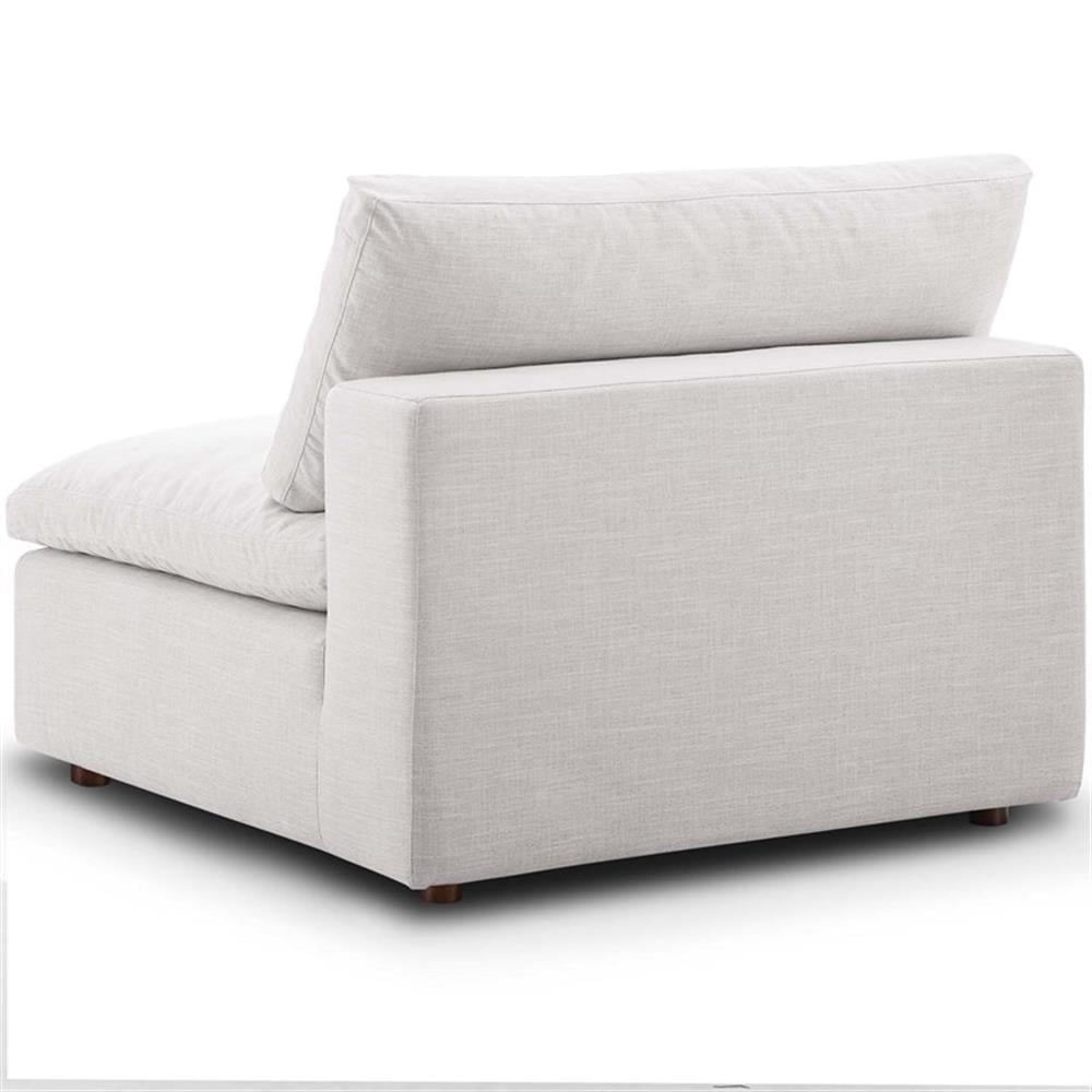 Pemberley Row Polyester Linen-Like Texture Gray Loveseat Rectangular Down Feather Cushions 78" Unassembled