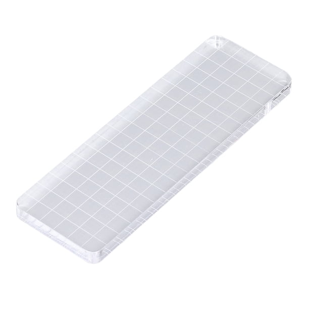 Bloques de acrílico transparente, bloque de acrílico de 6 x 18 cm, sellos de álbum de recortes de bloques de acrílico seguros, durabilidad mejorada