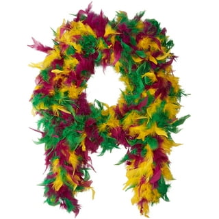 Xinnun 16 Pieces Boas for Party Bulk 6.6 ft Feather Boas for Adults Kids Mardi Gras Costume Dress Up DIY Party Neon Accessories, Pink, Red, Green, Yellow