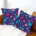 thumbnail image 2 of Navy Blue 4th of July Throw Pillow Covers 18X18 Inches Set of 2 Patriotic American Colorful Stars Pillow Cases Independence Day Pillow Cover Home Decor for Memorial Day Room Bed Couch Porch, 2 of 6