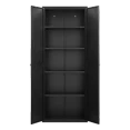 thumbnail image 6 of Aukfa 71" Freestanding Kitchen Pantry Storage Cabinet with 4 Adjustable Shelves, Metal Food Pantry Cupboard for Kitchen/Garage/Office, Black, 6 of 8