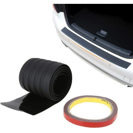 Protecteur de protection de pare-chocs arrière de voiture bande de  Protection en caoutchouc de coffre arrière de voiture protections d'entrée  de porte de coffre résistantes aux rayures 