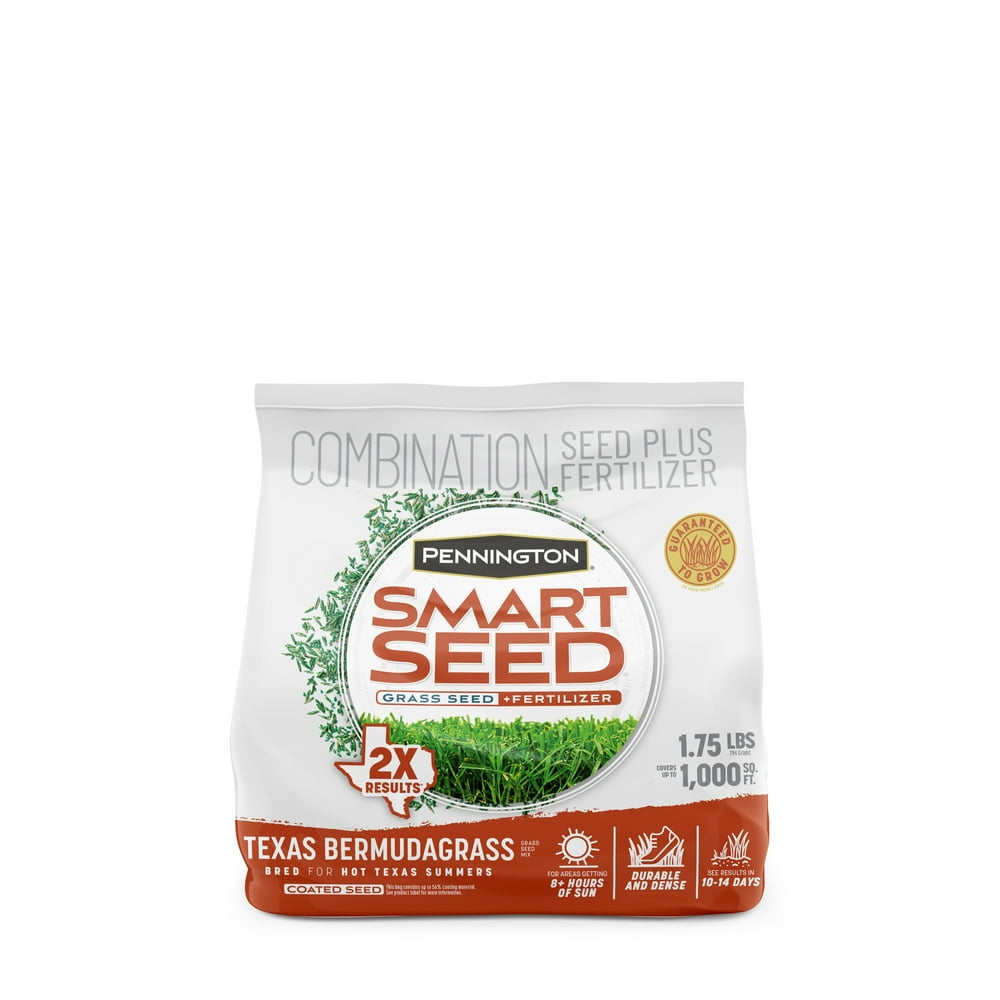 Pennington Smart Seed Texas Bermuda Grass Seed Mix for Sunny Lawns, 1.