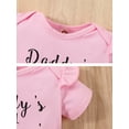 thumbnail image 7 of Dooleck Daddys Girl Baby Clothes Infant Outfit Ruffle Bodysuit Floral Halen Pant Set, 7 of 7