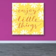 thumbnail image 2 of Cuadro Canvas Pixtreats listo para Colgar tipo galería Frase con Margaritas 40X40 cm, 2 of 4