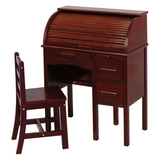 Guidecraft RollTop Desk, Espresso