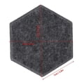 thumbnail image 4 of 12PCS Hexagon Acoustic Panels High Density Sound Absorbing Panels Sound Proof Beveled Edge Wall Panels 14x12x7cm Dark Gray, 4 of 5