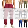 thumbnail image 7 of Men's Fleece Multi Pocket Sweatpants Loose Fit Cuffed Ankle Casual Joggers with Drawstring Elastic Waist Solid Color Lounge Trousers for Winter, 7 of 7