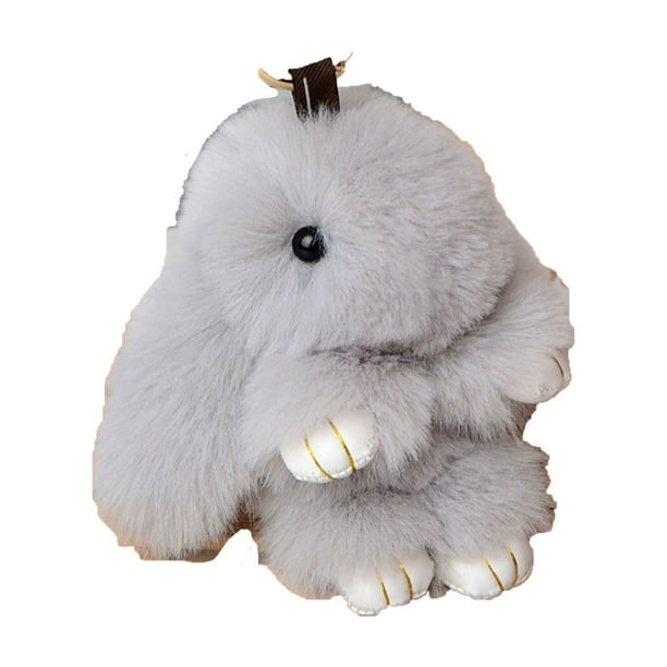 Cute Sakura Rabbit Keychain - Kawaii Peach & Glutinous Rice Ball Charm For 2023 Rabbit Year Gift