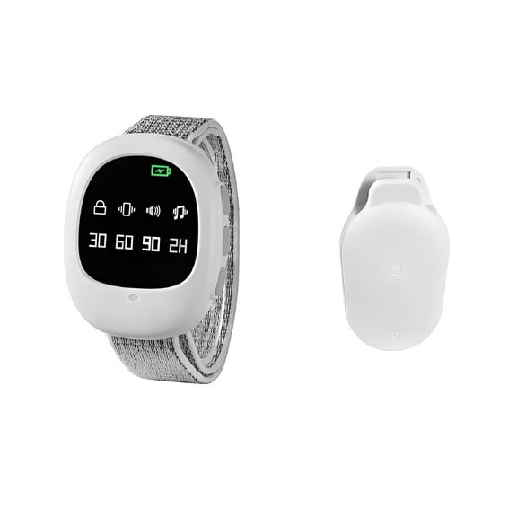 XIRQI 40M Wireless Bedwetting Alarm Adults Elder Potty Training Sensor Enuresis Bedwetting Alarm with Wristband for Kids Elder Care