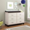 Cosco Leni 6 Drawer with Changing Table, Coffee House Plank