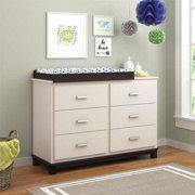 Cosco Leni 6 Drawer with Changing Table, Coffee House Plank
