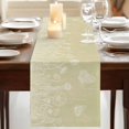 thumbnail image 3 of Table Runners 70 Inches Long Dress Scarves, Brown Wildflowers Farmhouse Coffee/Dining/Kitchen Table Decor, Holiday Table Runner, Modern Floral Butterfly Plant 13x70 Inch, 3 of 9