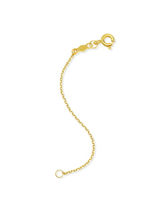 JIACHARMED Necklace Extenders Gold Delicate 2 inch ,3 inch, 4 inch Inches Necklace Extension Chain Set for Necklaces Choker Bracelet Anklet, 2mm Width Chain