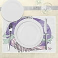 thumbnail image 3 of Ambesonne Purple Place Mats Set of 4, Party Dress Bride, Standard Size, Purple and Pale Pink, 3 of 6