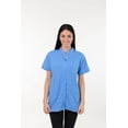 thumbnail image 5 of Post Mastectomy Band collar shirt with Drain pockets Camisole for Drain Management Systems Size: Large, Color: Sky Blue, 5 of 5