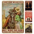 thumbnail image 1 of Kit Pintura Hierro Rectangular Con Placa Metal Vintage Westside Cowboy 4 Uds. 20x30cm, 1 of 9