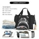thumbnail image 5 of Balery Black And White Shark Bolsa de Gimnasio para Mujeres, Bolsa de Viaje con Bolsillo Húmedo, Bolsa de Fin de Semana para Mujeres, Bolsa de Viaje Resistente al Agua, 5 of 7