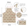 thumbnail image 7 of Cute Hedgehog Pattern Apron-Garden Aprons for Women with Pockets-Cotton Linen Waterproof Kitchen Cooking Gardening Aprons Adjustable for Kitchen,Cooking,BBQ and Salon 33x27 Inch, 7 of 7