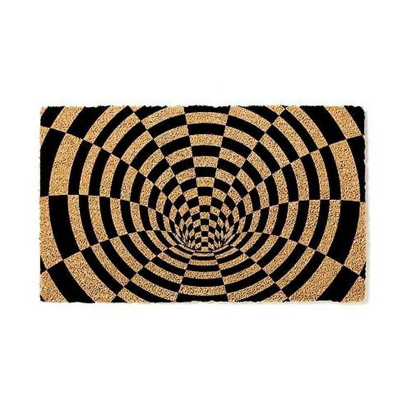 Hole Optical Illusion Pattern Door Mat