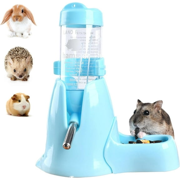 Minzimin 3 in 1 Pet Automatic Water Dispenser PP Water Bottle No Drip Small Pet Water Bottle for Dwarf Hamster Mouse Rat Hedgehog