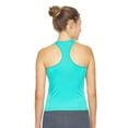 thumbnail image 2 of Expert Brand Women's Airstretch™ Racerback Cropped Tank Top, Bright Teal, XL, 2 of 5