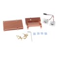 thumbnail image 1 of Protective Case for Raspberry Pi 4 Housing Enclosure Casing Metal with Dual Cooling Fan, 1 of 5