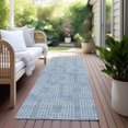 thumbnail image 6 of Addison Rugs Chantille Indoor/Outdoor Transitional Squares Sky Washable Runner Rug, 2'3" x 7'6", 6 of 6