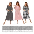 thumbnail image 2 of Qarigey Camisones de mujer Batas con cremallera de casa de verano Albornoz con bolsillos Hogar Hotel Dormitorio Ropa de dormir Mujer Damas Pijama Rojo Qarigey AP016562-02, 2 of 6