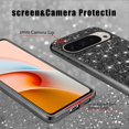 thumbnail image 5 of Compatible with Google Pixel 9 Pro Case Glitter Shockproof, Google Pixel 9 Pro Phone Case Bling Sparkly TPU and PC Silicone Shiny Girl Women Thin Protective Cover (Black), 5 of 7