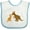 White and Blue, variant on Inktastic Kangaroo Family Boys or Girls Baby Bib