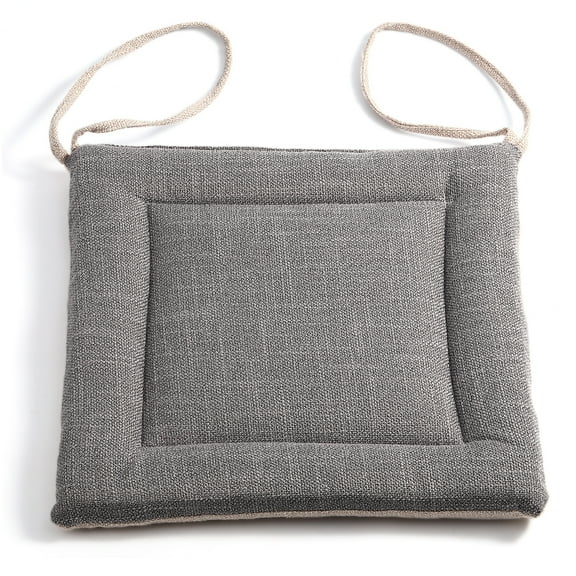 Chair Pad Seat Cushion, Memory Foam, Non-Skid Backing, Durable Fabric, Superior Comfort and Softness, Reduces Pressure and Contours to Body, Washable (Gray)