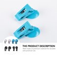 thumbnail image 2 of OULII 8Pcs Suction Clips for Car Parking Ticket Holder in White PVC, 2 of 8