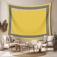 thumbnail image 2 of Yellow Tapestry for Bedroom Wall Hanging Tapestry, Black White Modern Geometric Abstract Art Ceiling Backdrop Tapestries Poster Blanket Wall Decor for Teens Room Living Room Dorm 39" x 59", 2 of 8