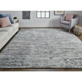 thumbnail image 2 of Feizy Conroe Modern Abstract, Blue/Gray, 7'9" x 9'9" Area Rug Handmade Sheen Casual Distressed Floor Rug for Living room Bedroom, 2 of 7