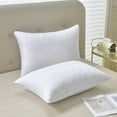 thumbnail image 4 of Ziynglg Soft Feather Pillow for Sleeping Hotel Quality Support with Elegant Striped Design,Polyester,29.1x18.8 Inches,Easy Bedroom Important, 4 of 6
