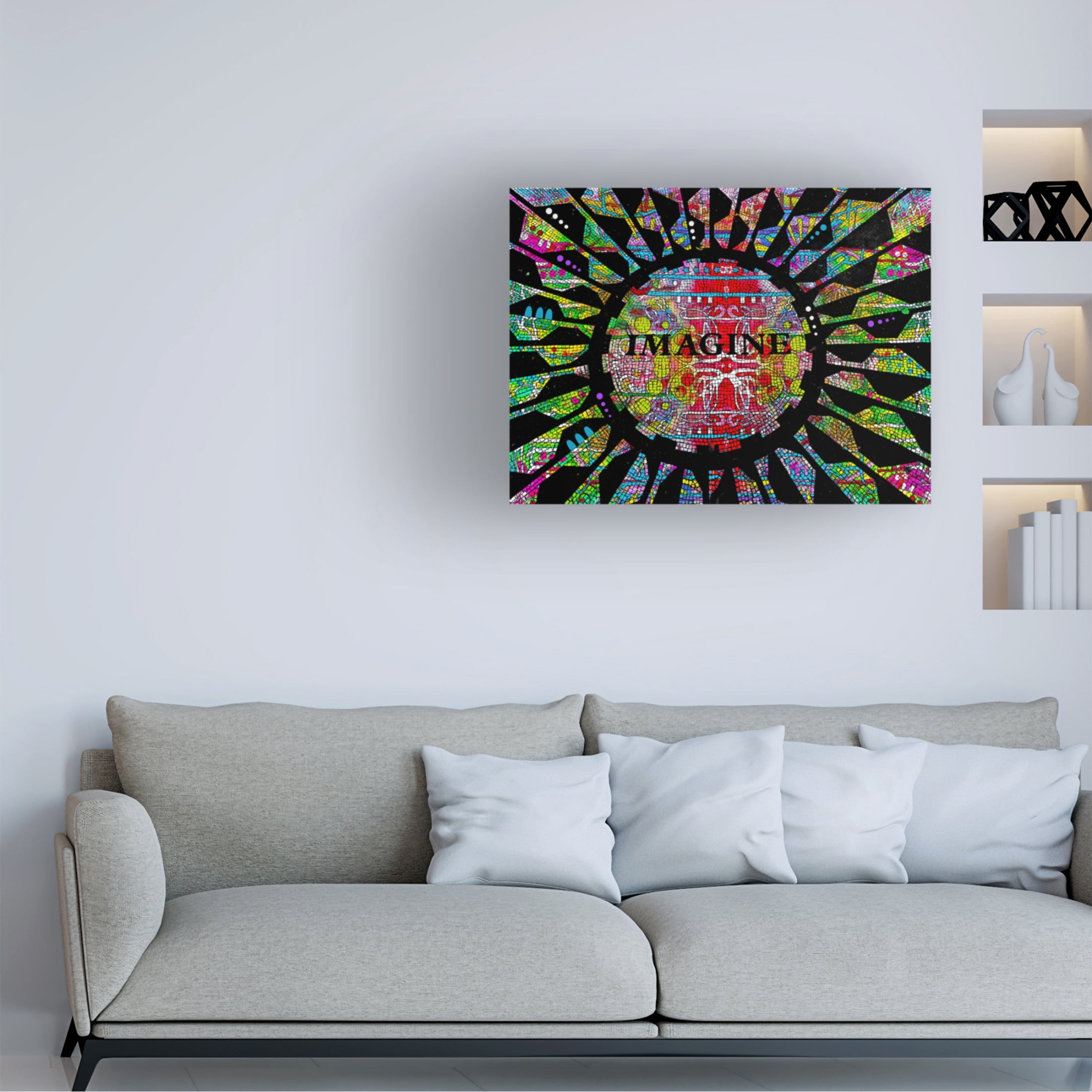 Canvas Wall Art - Dean Russo 'Imagine' Wall Art for Living Room, Bedroom, or Office Décor by Trademark Fine Art - 32 x 24 Inches
