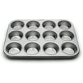 thumbnail image 1 of Muffin Pan, 12 Cup, Stainless Steel, 1 of 8