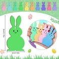 thumbnail image 3 of 20Pieces Easter Peeps Bunny Wood Ornaments Kit, 10 Color Easter Bunny Wooden Slices Ornaments Decorations With Hanging Ribbon For Easter Gift Party Decoration2D, 3 of 5