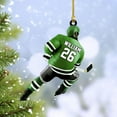 thumbnail image 4 of HomeDesign Personalized Hockey Christmas Ornament, Hockey Skates Helmet and Stick, Hockey Player Ornament, Hockey Ornaments, Gift for Hockey Lovers Hockey Ornament Christmas Decor (H2) (Black), 4 of 10
