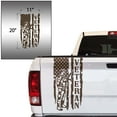 thumbnail image 2 of Soldier Veteran Enlisted Man Retired U.S. Army USAF USMC Distressed American US USA Flag Truck Tailgate Vinyl Decal fits Most Pickup Trucks Military Sticker (11" x 20", Brown), 2 of 8
