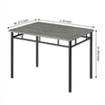thumbnail image 3 of GloryStar Small Space Dining Table Set for 4, Wooden Kitchen Table and Upholstered Chairs for Apartments, 3 of 6