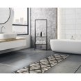 thumbnail image 4 of eCarpetGallery Runner Rug for Hallway, Kitchen, Entrance | Anti Skid, Rubber Backing, Waterproof Material | 2'2" x 14'0", Black, Ivory | 313961, 4 of 9