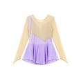 thumbnail image 4 of iiniim Girls Kids Shiny Diamonds Long Sleeve Mesh Figure Ice Skating Dancewear, 4 of 7
