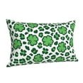 thumbnail image 2 of Kll Leopard Print St. Patrick'S Day Pillow Covers Envelope Closure,Super Soft And Cozy Fuzzy Fleece Pillow Case Cover 14"X20", 2 of 8